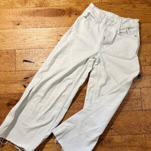 WeWoreWhat White/super light wash high rise jeans
